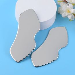 Large Stainless Steel Gua Sha Facial Tools Reduce Lymphatic Drainage Puffiness Metal Gua Sha Tighten Skin Cooling Face Massager