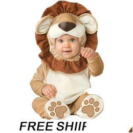 Rompers Animal Carnival Halloween Outfits Baby Boys Girls Costume Cosplay Jumpsuit Toddlers Infant Clothes 210821 Drop Delivery Kids M Dhyeh