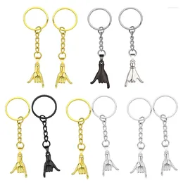 Keychains Fast Reach 2Pcs Friends Couples Keychain Dainty Lovers Keyring Handbag Decoration