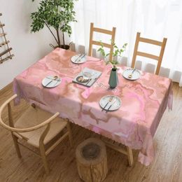 Table Cloth Chocolate Pink Marble Texture Tablecloth 54x72in Soft Home Decor Indoor/Outdoor