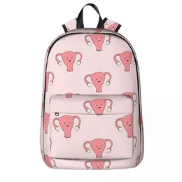 Backpack Uterus Series - Happy Womb Day Backpacks Student Book Bag Shoulder Laptop Rucksack Waterproof Travel School