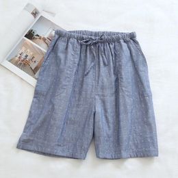 Men's Sleepwear Shorts Thin Pajamas Pants Casual Home For Men 8xl Indoor Outdoor House Slipper Mens Plaid Pajama