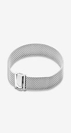 Genuine 100 925 Sterling Silver Reflexions Mesh Bracelet Fit Authentic European Dangle Charm For Women Fashion Wedding Engagement2918377