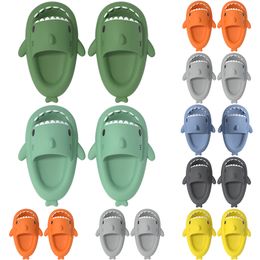 43 Mens Women Shark Summer Home Solid Colour Couple Parents Outdoor Cool Indoor Household Funny Slippers GAI