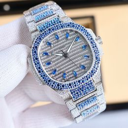 Diamond Watch Women Automatic Mechanical Movement 35.2mm Sapphire Designer Luxury Lady Watches High Quality Colorful Diamond Bracelet Wristwatch Montre de luxe