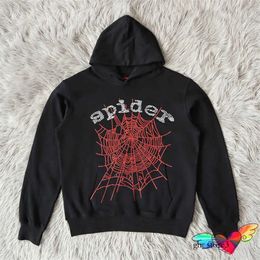 SP5ider Hoodie 1 1 Felpa con cappuccio da uomo 2022 Red Web con cappuccio sp5ider uomini uomini particelle particella