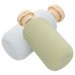 Storage Bottles 2 Pcs Dispensing Lotion Bottle Travel Shampoo Empty And Conditioner For Leakproof Plastic Dispenser