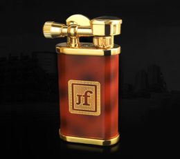 luxury wheel kerosene metal lighter vintage trench lift arm type Cigarette Lighter naked flame fashion brown for collectiondecora6576049