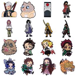 Japanese halloween girls boys characters enamel pin Cute Anime Movies Games Hard Enamel Pins Collect Metal Cartoon Brooch Backpack Hat Bag Collar Lapel Badges