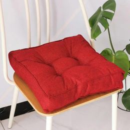 Pillow High Elastic Cotton Breathable Linen Square Seat With Padding For Home Office Chair Sofa