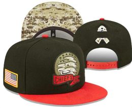 Fashion BUF R CHI DAL KC Ball Caps Camo Salute To Service NY Football Snapback Baseball All Team Bone Hats Womens Mens Ft Hip Hop Cap Chapeau capon casquette A06077159