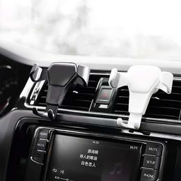 NEW Automatic Locking Gravity Universal Air Vent GPS Cell Phone Holder Car Mount Stand Grille Buckle Type Compatible with All Smartphone