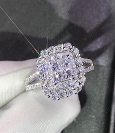 Charm Women Diamond Inlaid Wedding Ring Zircon Rings Engagement Woman Jewelry4334011