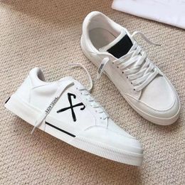 Mens and Womens Designer Embroidered Arrow Logo Low Vulcanised Sneakers Leather Cotton Panels Anti Slip Vulcanised Rubber Sole Low Top Couples Sneakers Size 35-45