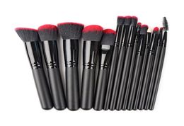 Mileegirl 14pcs Black Makeup Brush Set Contour Powder Foundatian Eyebrow Shadow Base Brush Top Soft Cosmetic Kwasten Makeup Set2495353