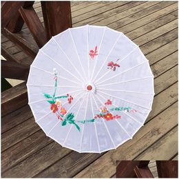 Regenschirme adts Größe Japanisch Chinesisches orientalischer Parasol handgefertigtes Stoff Regenschirm für Party -Pographie -Dekoration DH9580 Drop Lieferung Home DH6ZQ