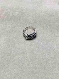 Fashion Jewellery Platinum Band Ring Rings Designer Diamond High Quality Mens Black White Diamond Plated Womens9225275