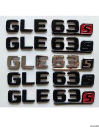 Chrome Black Letters Number Trunk Badges Emblems Emblem Badge Sticker for Mercedes W166 C292 SUV GLE63s GLE63 S AMG241O7547354