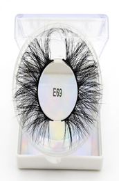 25mm Curly eyelashes long mink false eyelashes thick curly messy mink hair fake lashes reusable handmade eye lashes extensions eye9227057