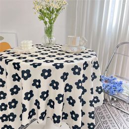 Table Cloth C384Picnic Famous El Soft Furnishings Home Background Desk Tea Ins Korean Style Retro Small Floral Tablecloth