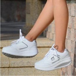 Casual Shoes Ladies White Sneakers Platform Wedge Tennis Woman Fashion Mujer Basketball Femme Summer Footwear Women's Round Head