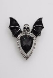 Brooches Halloween Gothic Punk Skull Bat Corsage Pin Pins Backpack Clothes Lapel Fun Badge Jewellery Gift25004303555349