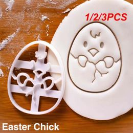 Baking Moulds 1/2/3PCS Easter Egg Cookie Cutter Embosser Mould Chick Fondant Biscuit Tools Happy Party DIY