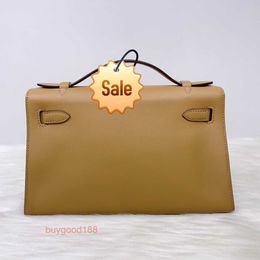 Top Ladies Designer eKolry Bag New Mini First Generation Biscuit Colour Gold Buckle S Leather Counter