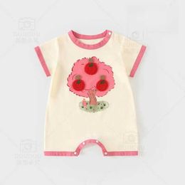 Rompers Baby womens clothing 0 to 12 months old suitable for newborns. Comfortable baby jumpsuit and one piece d240517