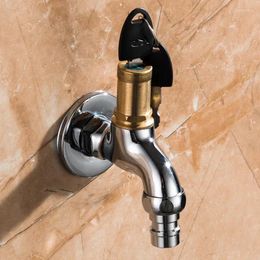 Bathroom Sink Faucets Brass Garden Faucet Wall Mounted Brushed Outdoor Bibcock Wash Basin Mop Washing Machine