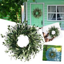 Decorative Flowers Olive Fruit Wreath Porch Decoration Front Door Outdoor Hanging Decor For All Seasons