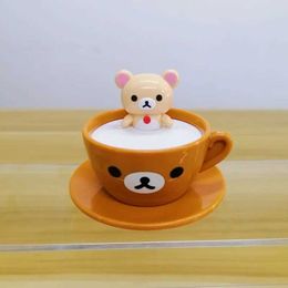 Other Toys 8CM New Kawaii Rilakkumas Cup Series Cartoon Cute Action Pattern Desktop Decoration Toy Childrens Gift s245176320