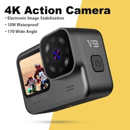 Sports Action Video Cameras 2024 New CERASTES 4K60FPS WiFi Anti-shake Action Camera Go With Remote Control Screen Waterproof Sport Camera pro drive recorder J240514