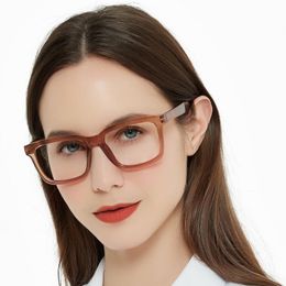 Sunglasses MARE AZZURO Oversized Square Reading Glasses Women Presbyopia Reader Brand Designer Clear Lens Eyewear 1 0 1 5 2 0 2 5 3 2619