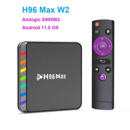 Box H96 Max W2 Android 11 Tv Box Quad Core ARM A35 Media Player 4gb 32gb 64gb Wifi 6 Settop Box