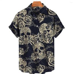 Men's Casual Shirts Designer Hawaii Short Sleeve Collar Top Fashion Streetwear 3d Printed XS-5XL Hiphop Vintage Clothing
