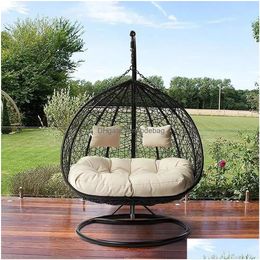 Cushion/Decorative Pillow Cushiondecorative Chair Outdoor Garden S Hanging Sofa Hammock Swing Seat Home Decor 221208 Drop Delivery Te Dh2An