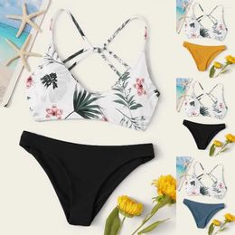 Women's Swimwear Home&Nest Women Sexy Floral Print Push-Up Bikini Set Padded Two Piece Swimsuit Beachwear Bathing Beach Swimming Suit