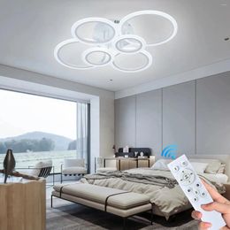 Chandeliers Household LED Chandelier Remote Control Lamp Modern Style Ceiling Bedroom Light Surface Installation Dining Room