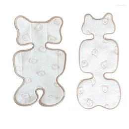 Stroller Parts Breathable Support Bear Pattern Travel Friendly Pad Perfect For Pram