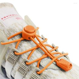 Shoe Parts Lock Laces Round Tennis Without Ties Adult Kids Sneakers Elastic Shoelaces Rubber Bands For Shoes Accesories 1Pair