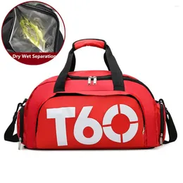 Outdoor Bags Oxford Dry Wet Gym Bag Large Capacity Fitness Training Waterproof With Shoe Compartment Wear-resistant For Men Women