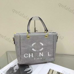 Designer Tote Bag ch Pearl Bag Luxury Women's Bag Evening Bag Brand Canvas embroidered Women's Beach Bag Fashion High quality shoulder bag Small handbag 7UGA