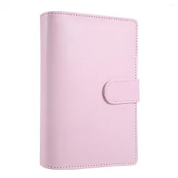 Gift Wrap A6 PU Leather Binder Budget Envelope Plan Organiser Set Expense Sheet And (pink)