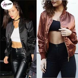 Women's Jackets Black Metallic Panel Insert Drop Shoulder Jacket Women Spring Autumn PULABO Clothing Sporty Womens And Coats