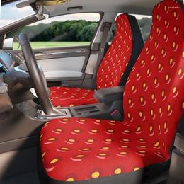 Car Seat Covers Strawberry Cover Universal Fit Cute Red Front Bucket For Women Funny Decor Driv