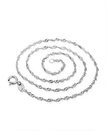 Chains 18 Inch Water Wave Chain For Necklace 4 Colours Silver Rose Gold Jewellery Accessories5087960