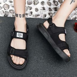 Männer Sommer Sandalen Herren Flip Flops Massage Pantoffeln Schwarzer weicher Sohle Slip auf Zapatos Hombre Komfort Mode Strand Schnalle 8f93 S