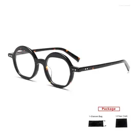 Sunglasses Frames Mimiyou Acetate Retro Oval Glasses Frame Women Anti Blue Light Optical Eyewear Men Eyeglasses UV400 Computer