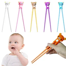 Chopsticks Cartoon Bear Learning High-quality Tableware Silicone Beginner Chopstick Eating Helper Training